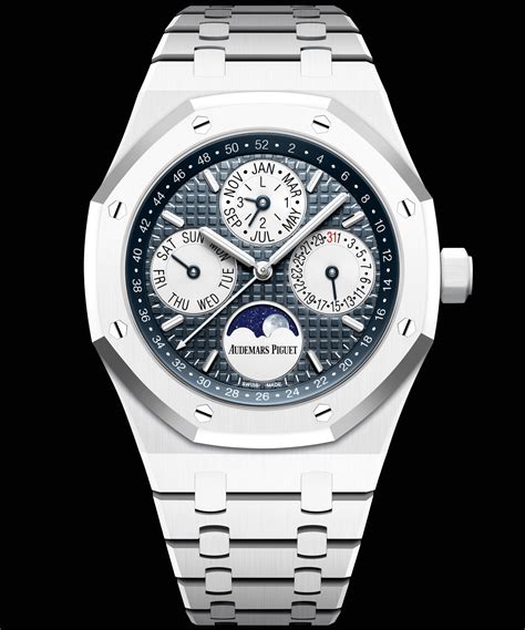 ap royal oak white ceramic|royal oak perpetual calendar price.